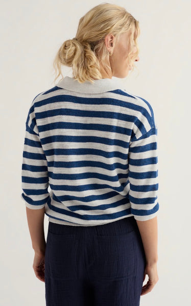 Seasalt Women’s Gwynver Jumper Dark - Voyage Chalk