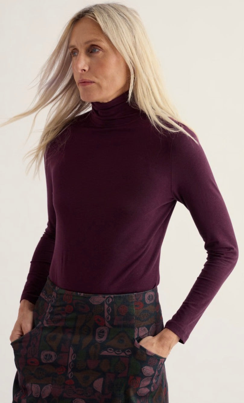Seasalt Women’s Landing Top - Dark Hellebore