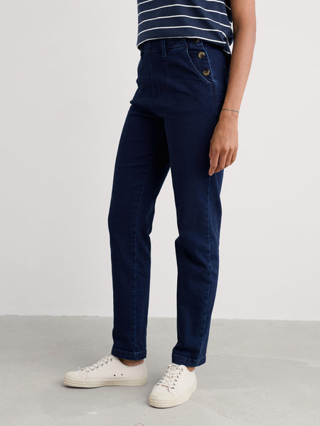 Seasalt Womens Waterdance Trousers Regular | Dark Indigo Wash