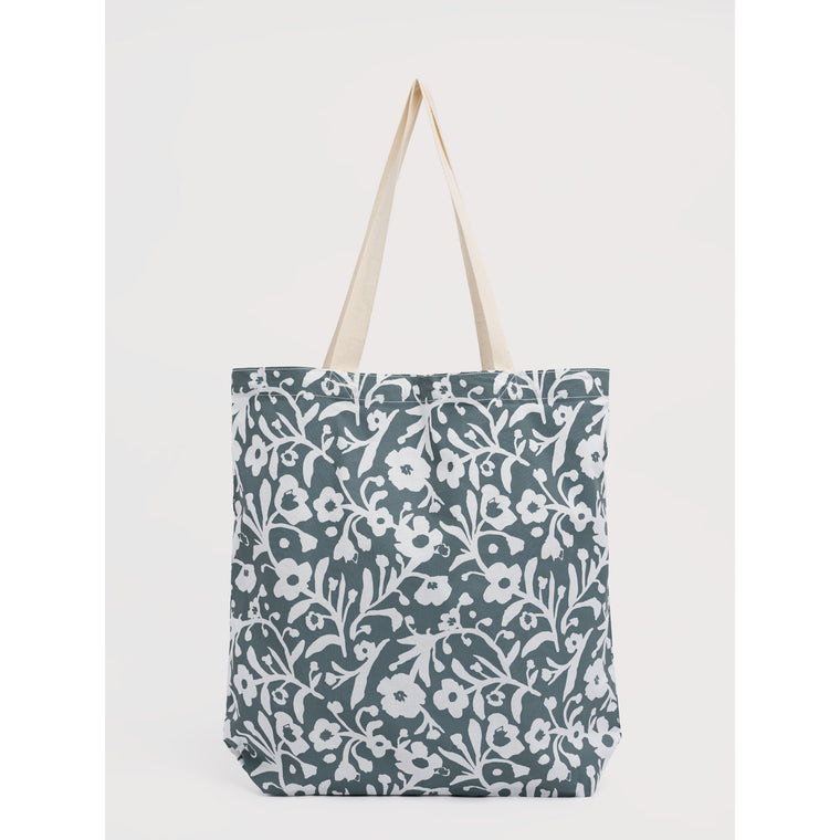Seasalt Womens Foldaway Canvas Shopper Bag| Blotted Anemone Lichen