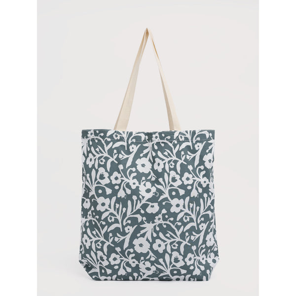 Seasalt Womens Foldaway Canvas Shopper Bag| Blotted Anemone Lichen