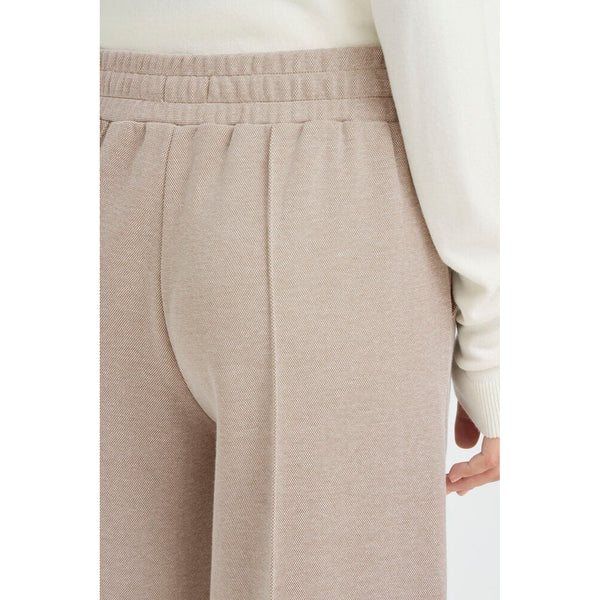 Ichi Women’s Trousers Long Sepia Tint - Ihkate Pique PA3