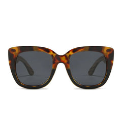 Soek Women’s Sunglasses Riviera Toffee - Tort/Black Frame Black Lens - Walnut Arms