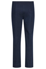 A pair of navy blue Robell Marie Jeans shown from the back on a plain white background.