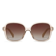 Soek Women’s Sunglasses Scarlett Champagne - Clear Pink Brown Graduated Lens - White Maple Arms