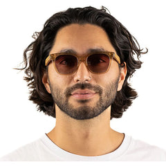 Soek Women’s Sunglasses Lila Grace Champagne - Polarised Lens - Walnut Lens