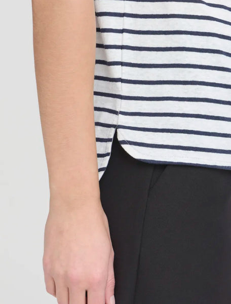 Ichi Women’s Ihyulietta SS11 T-shirt | Total Eclipse Stripe