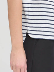 Ichi Women’s Ihyulietta SS11 T-shirt | Total Eclipse Stripe