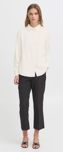 Ichi Women’s Ihlinno SH Shirt | Cloud Dancer