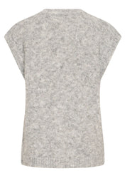 Ichi Women’s Ihbelablue WA Waist Coat | Light Grey Melang