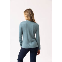 Marble Women’s V Neck Top Sea Foam | 6402 223