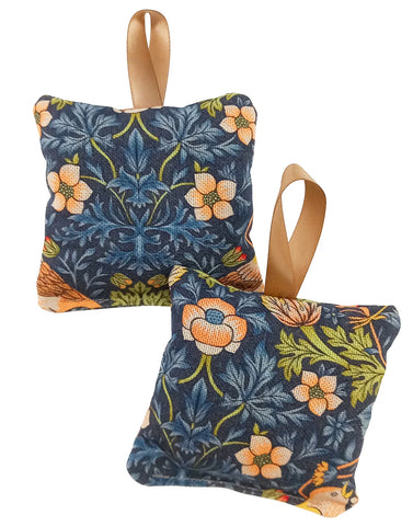 The Wheatbag Company Women’s Hanging Lavender Sachet |William Morris Strawberry Thief Navy