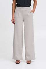 Ichi Women’s Trousers Long Opal Grey | Ihkate Sus Wide PA2