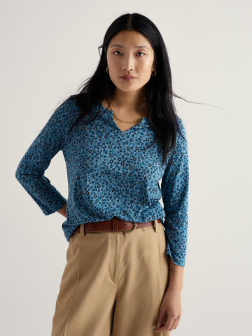 Seasalt Womens Kellow Top | Flax Flower Horizon
