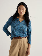 Seasalt Womens Kellow Top | Flax Flower Horizon