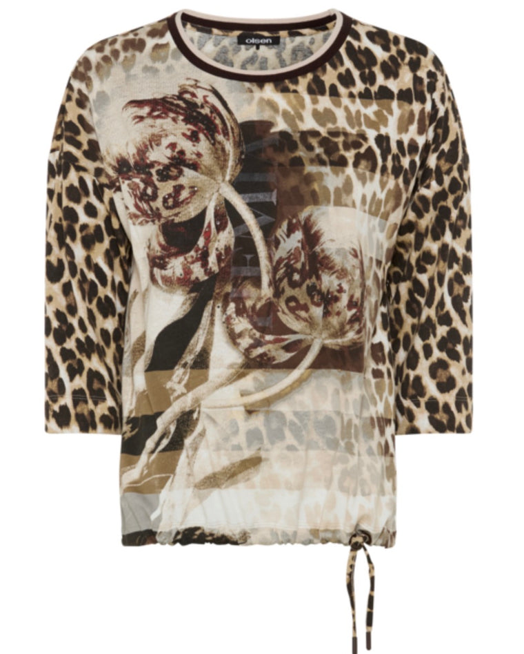 Olsen Women’s Top - Coffee Bean