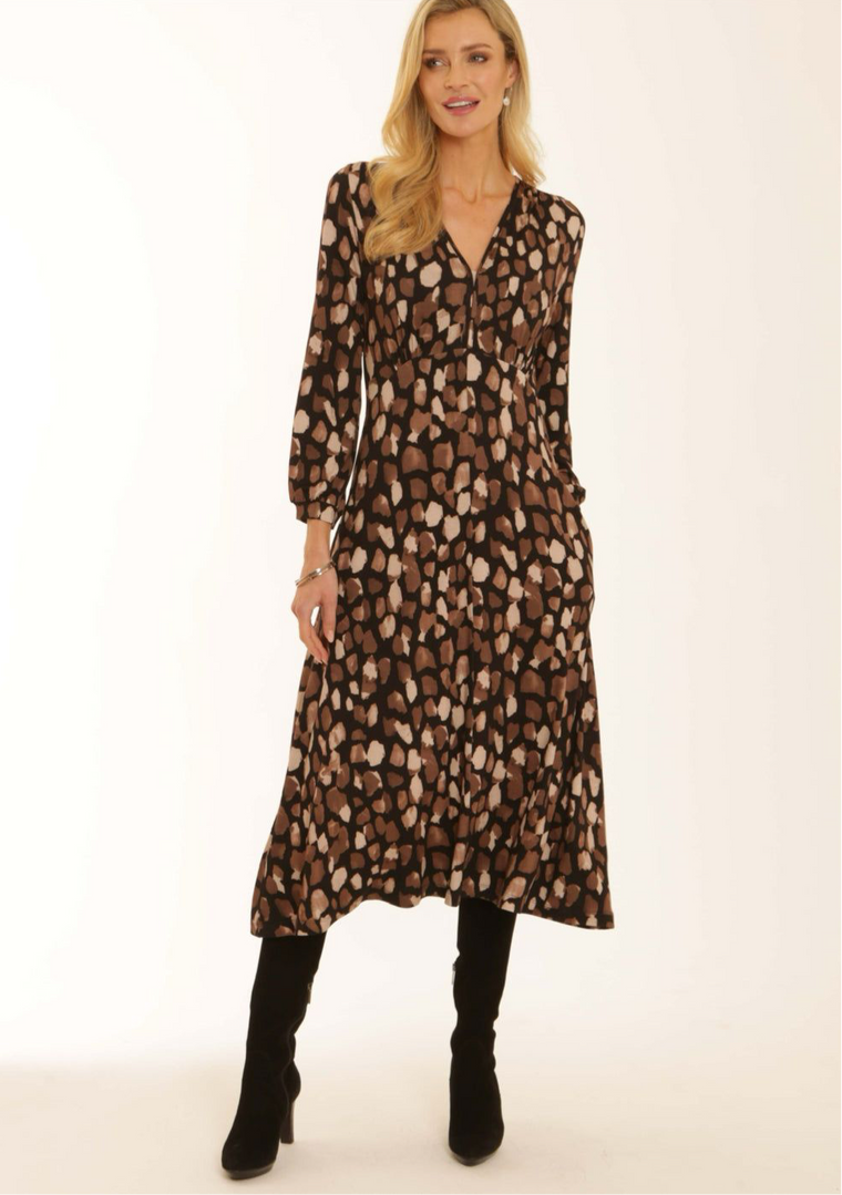 Pomodoro Women’s Pebble Midi Dress | Toffee 42552