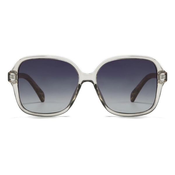 Soek Women’s Sunglasses Scarlett Grey Mist - With Grey Graduated Polarised - Lens Walnut  Arms
