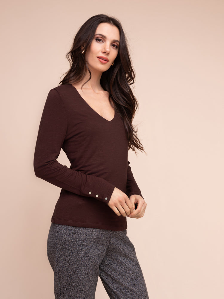 Alison Sheri Women’s Top - Chocolate A48136