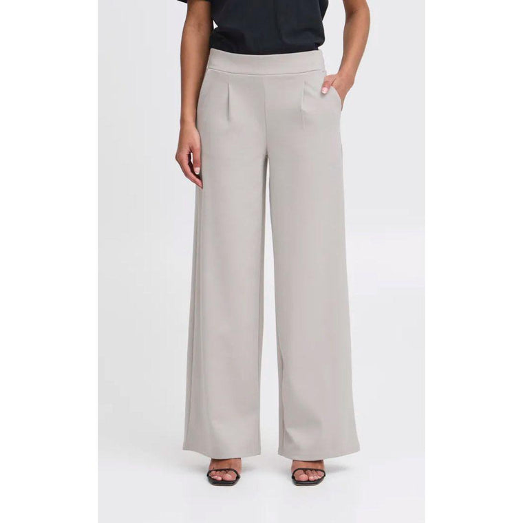 Ichi Women’s Trousers Opal Gray | Ihkate Sus Wide PA2