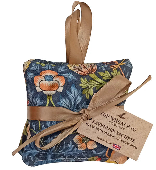 The Wheatbag Company Women’s Hanging Lavender Sachet |William Morris Strawberry Thief Navy