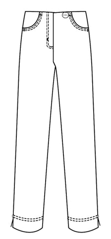 Robell Women’s  Trousers Bella 09 68cm | 52642 5499 Col 920 Grey