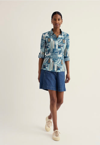 Seasalt Women's Larissa Shirt | Aerial Marks Reflection