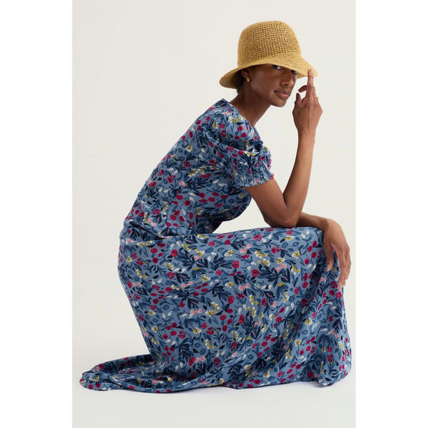 Seasalt Women's Marsh Violet Dress - Spring Stems Seascape Mix