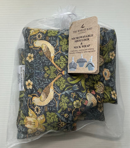 The Wheatbag Company Women’s Neck & Shoulder Wraps | William Morris Strawberry Thief Navy