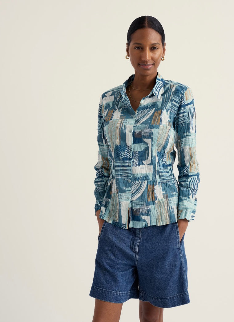 Seasalt Women's Larissa Shirt | Aerial Marks Reflection