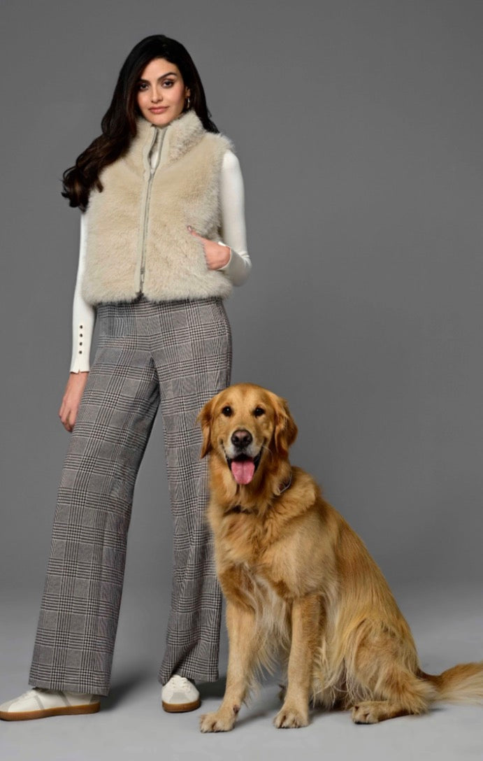 Robell Women’s Trousers YASI Long Leg - 52401 55250 Col 16 Pine Bark Brown/Cream