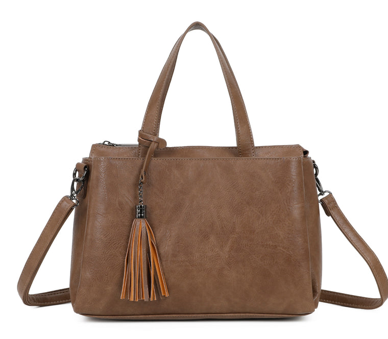 Bag Women’s Tassel charm Tote Bag | Earthy 1182