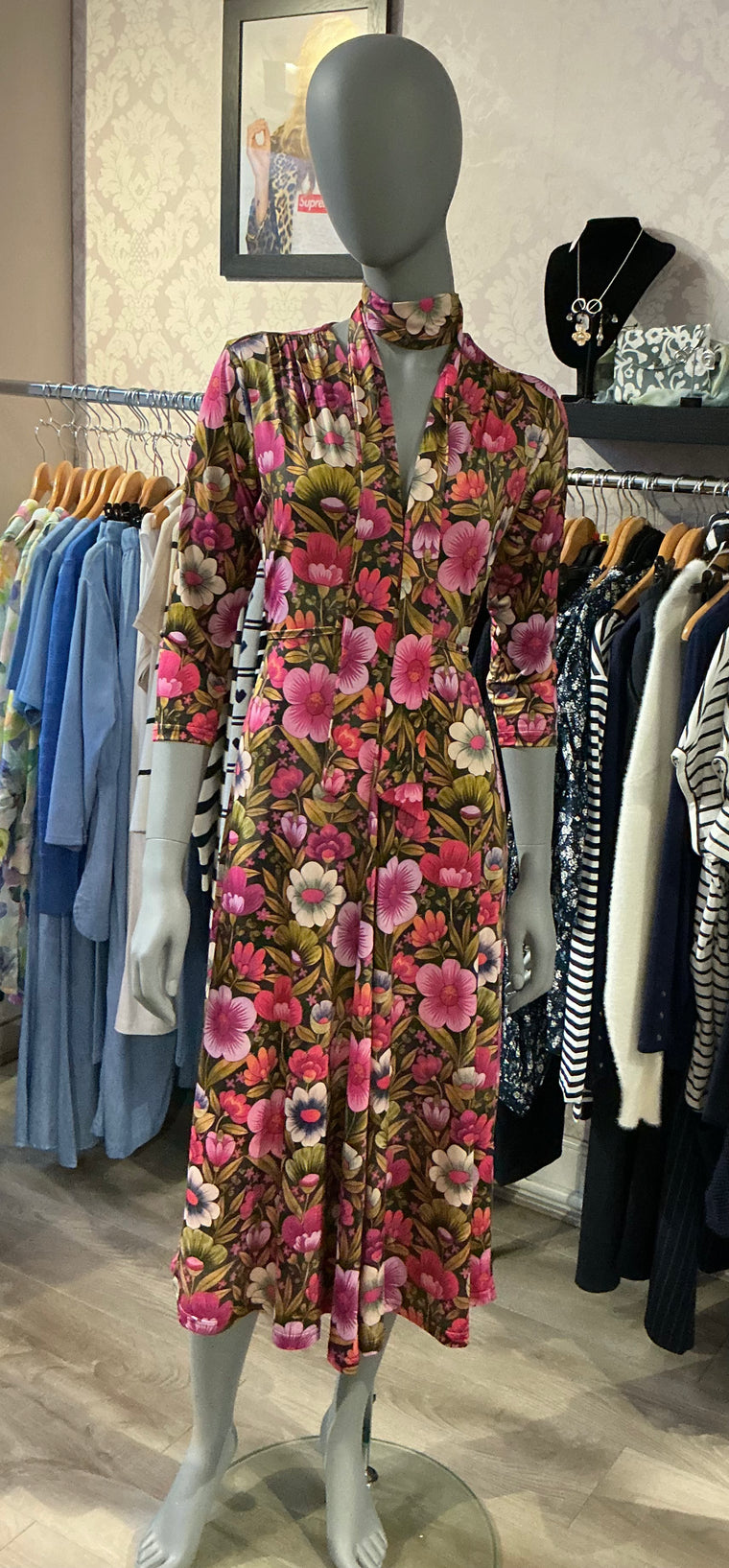 Onjenu Women’s Amy Dress | Pink Floral Print