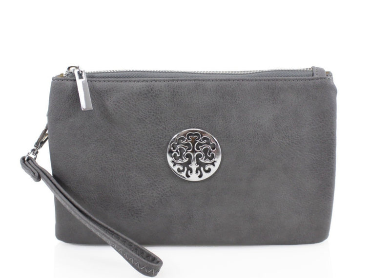 Bags Women’s Wristlet Purse - Crossbody Mini Bag | Dark Grey 369