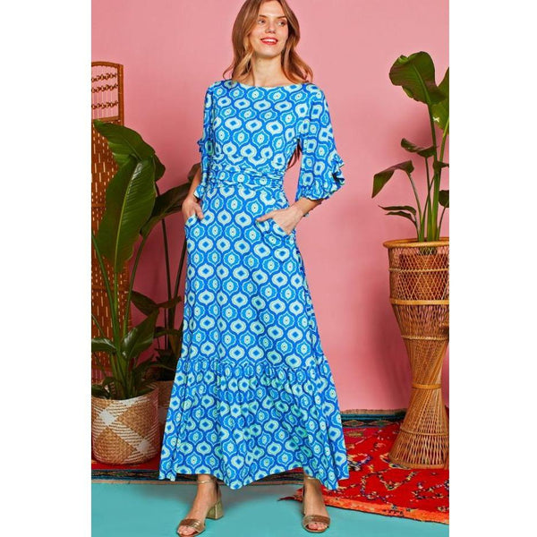 Onjenu Women's Maxi Dress | Gabriella Eye Blue