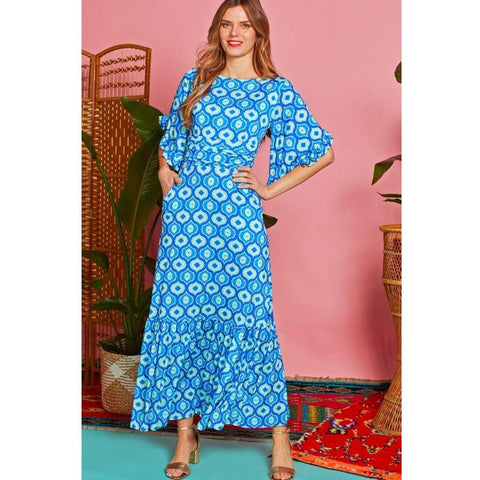 Onjenu Women's Maxi Dress | Gabriella Eye Blue