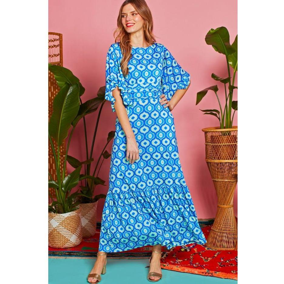 Onjenu Women's Maxi Dress | Gabriella Eye Blue