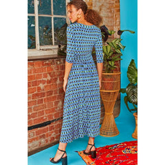 Onjenu Women's Crawford Midi Dress | Dream Blue