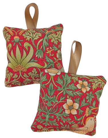 The Wheatbag Company Women’s Hanging Lavender Sachet |William Morris Strawberry Thief Crimson