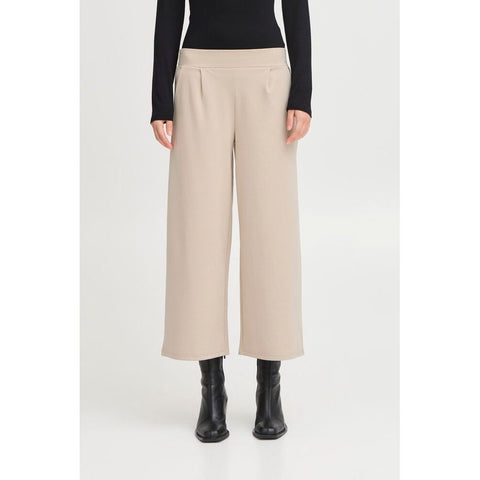 Ichi Women’s Trousers Doeskin - Ihkate Sus Wide Pants