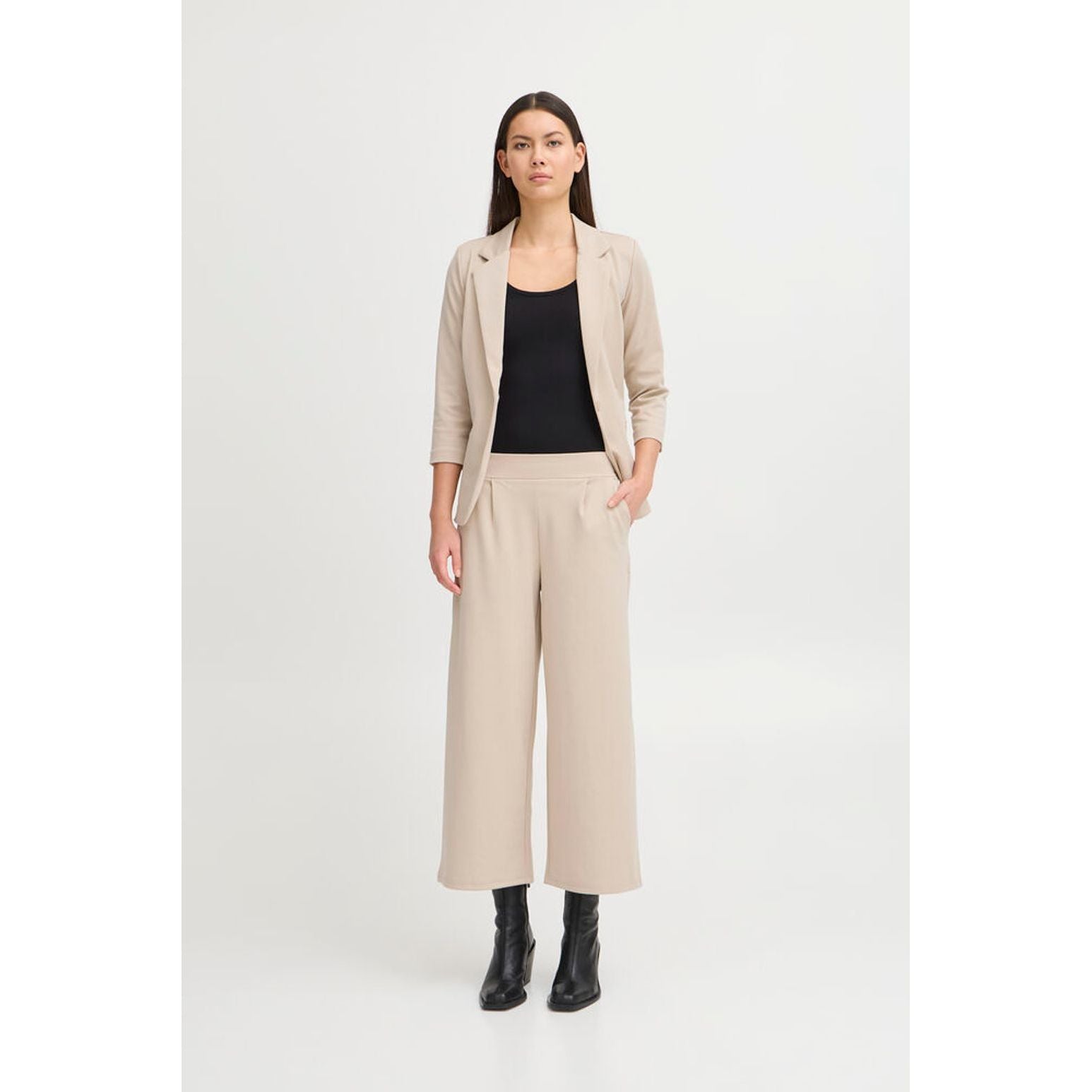 Ichi Women’s Trousers Doeskin - Ihkate Sus Wide Pants
