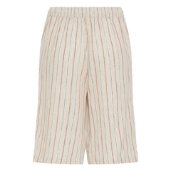 Ichi Women’s Ihlinno Shorts - Brown Stripe