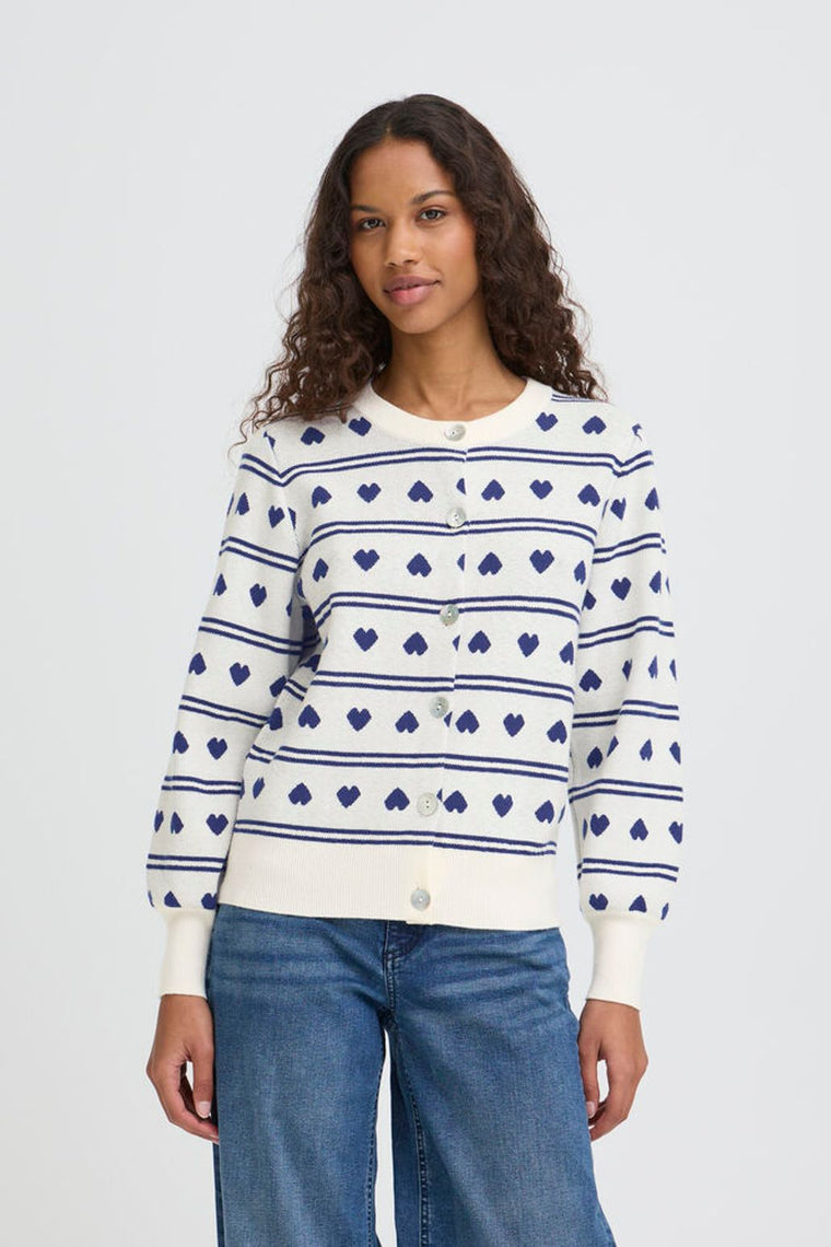 Ichi Women’s Ihbrielle CA5 Cardigan | Birch W Blue