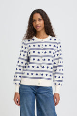 Ichi Women’s Ihbrielle CA5 Cardigan | Birch W Blue