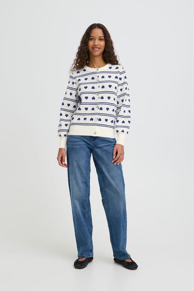 Ichi Women’s Ihbrielle CA5 Cardigan | Birch W Blue