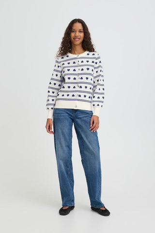 Ichi Women’s Ihbrielle CA5 Cardigan | Birch W Blue