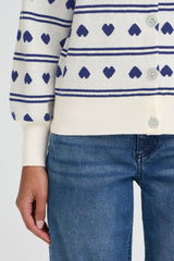 Ichi Women’s Ihbrielle CA5 Cardigan | Birch W Blue