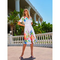 Dolcezza Women's Short Floral Dress - 26708