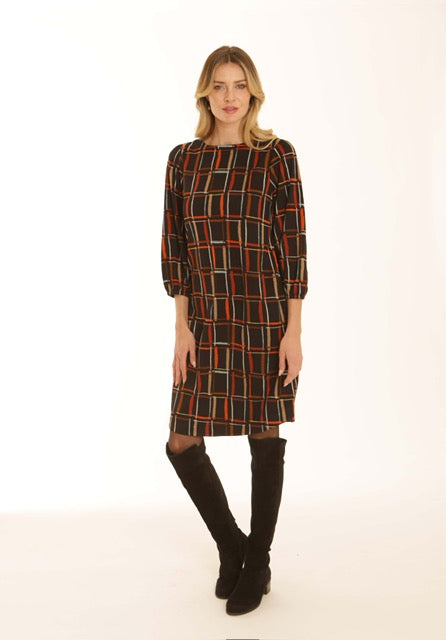 Pomodoro Women's Dress - Column Ponte Spice