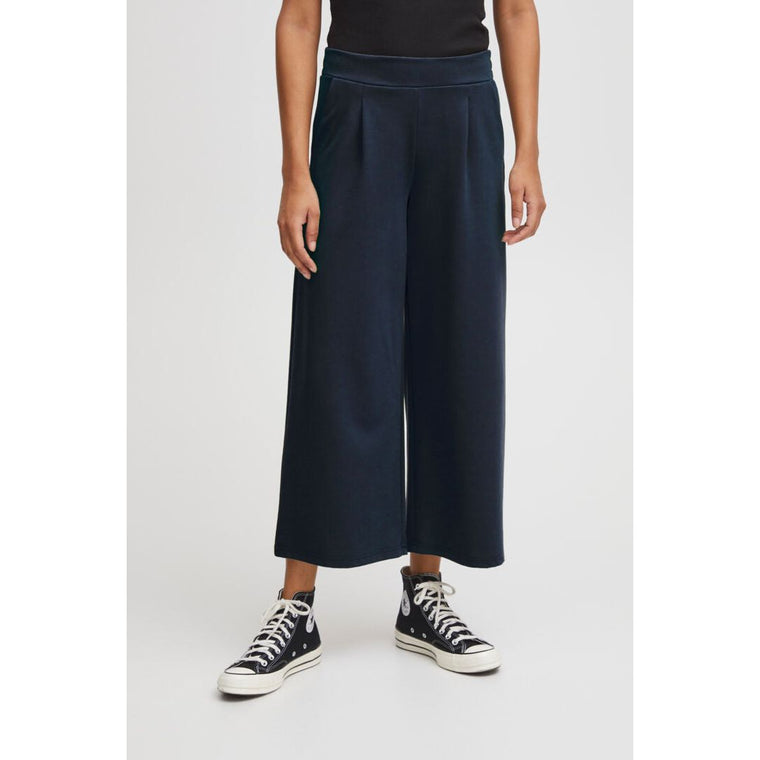 Ichi Women’s Trousers | Ihkate Sus Wide Pants Total Eclipse/Navy